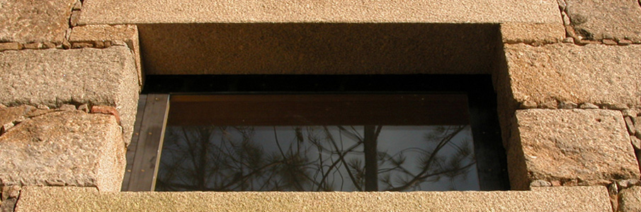 janela parede granito madeira a�o corten